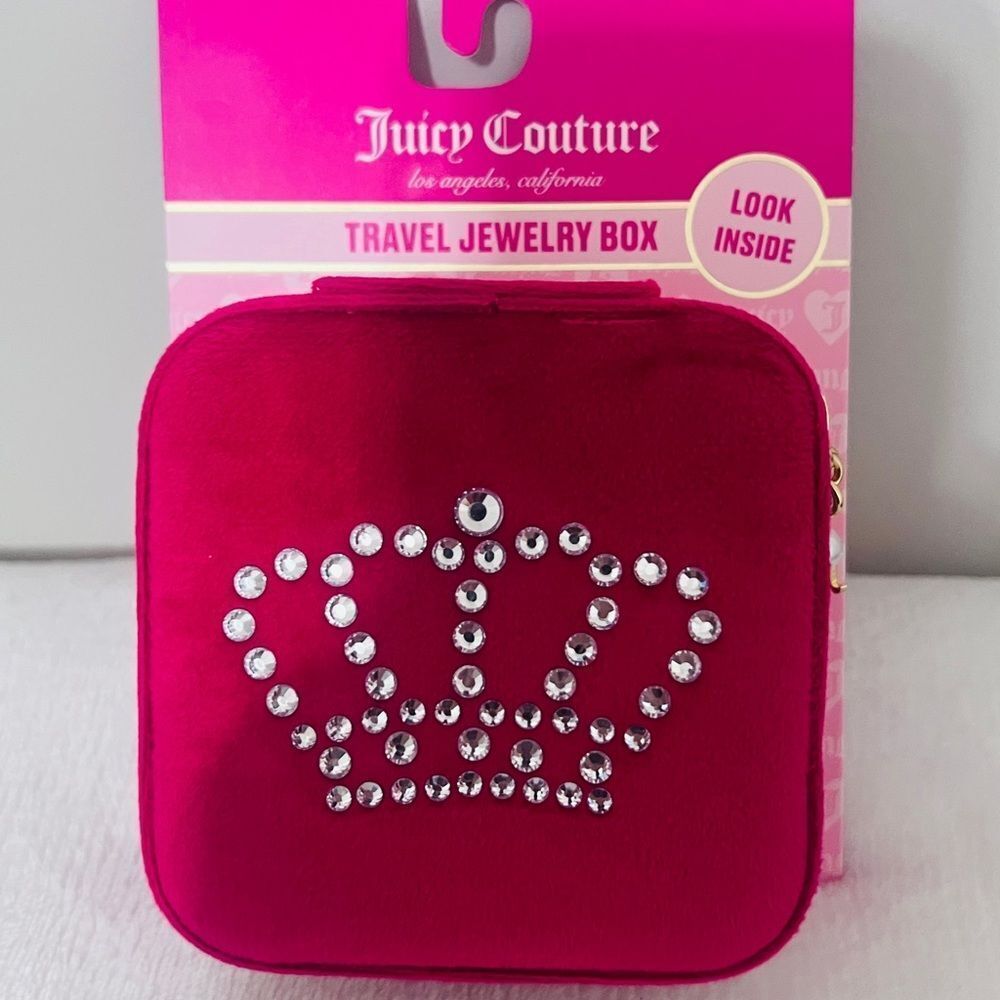Juicy Couture crown Hot pink Jewelry box NEW